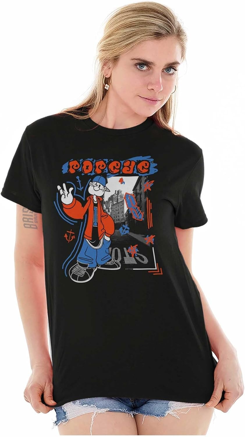 image:imagePopeye Urban City Graffiti Street Art Graphic T Shirt Men or WomenBlack
