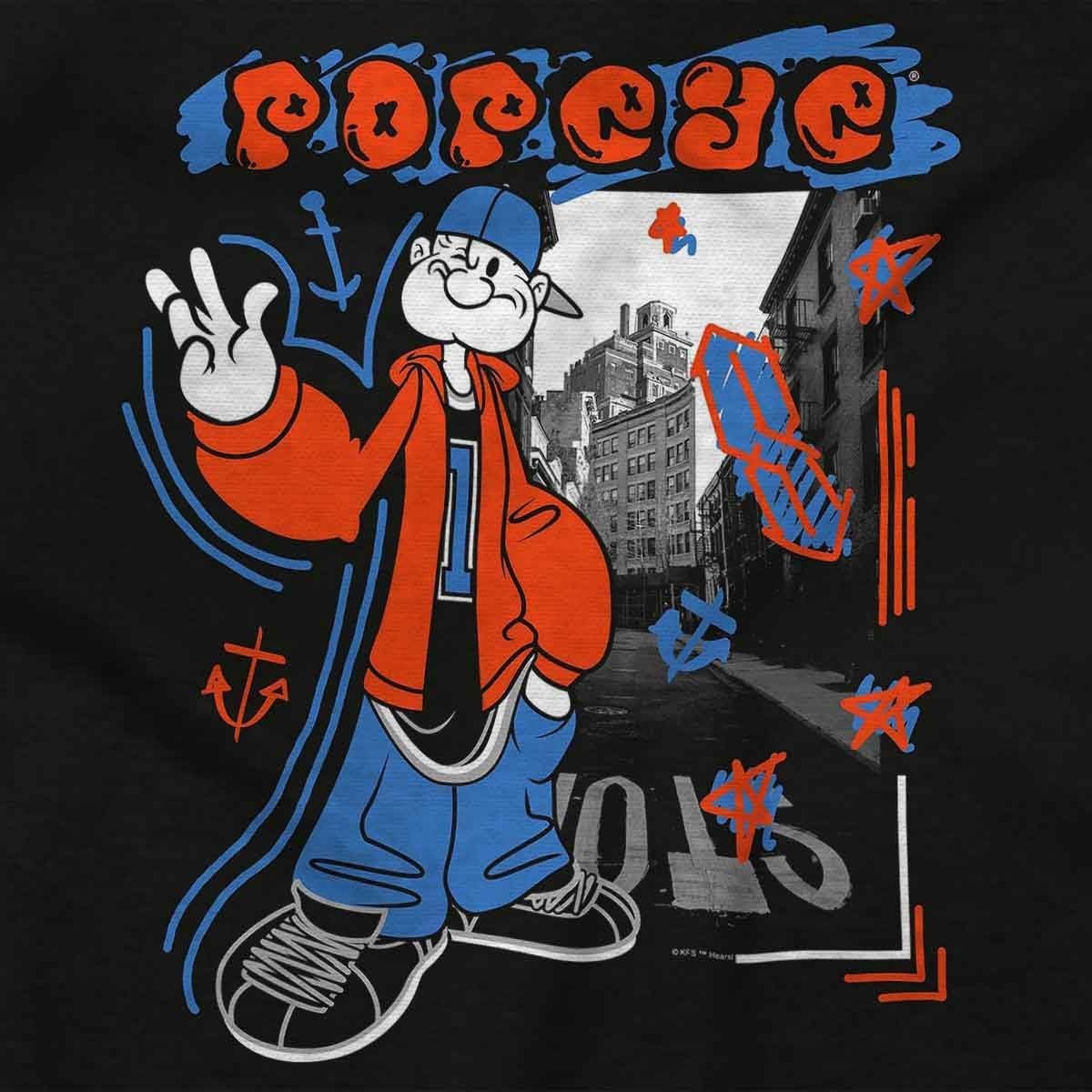 image:imagePopeye Urban City Graffiti Street Art Graphic T Shirt Men or WomenBlack