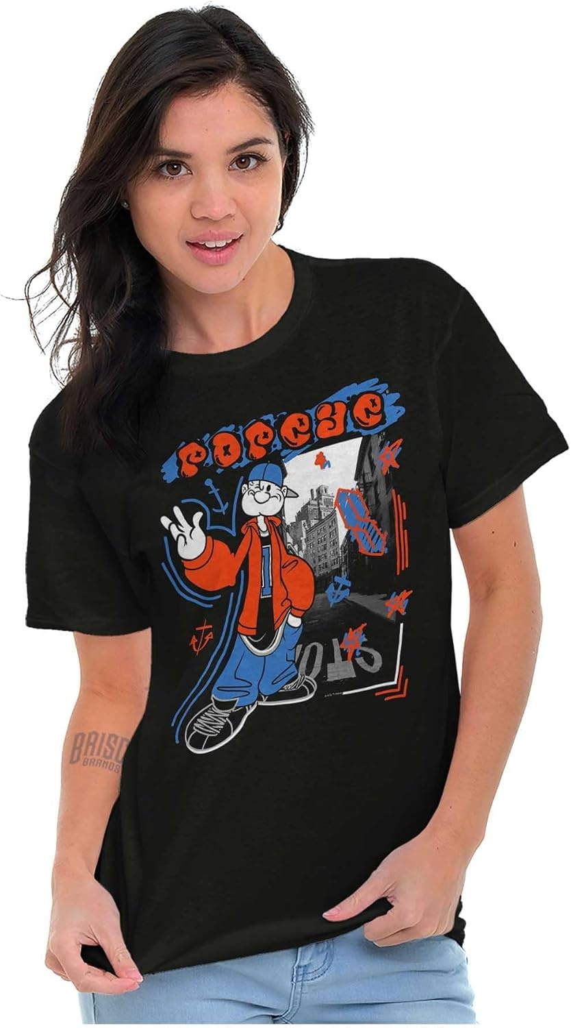 image:imagePopeye Urban City Graffiti Street Art Graphic T Shirt Men or WomenBlack