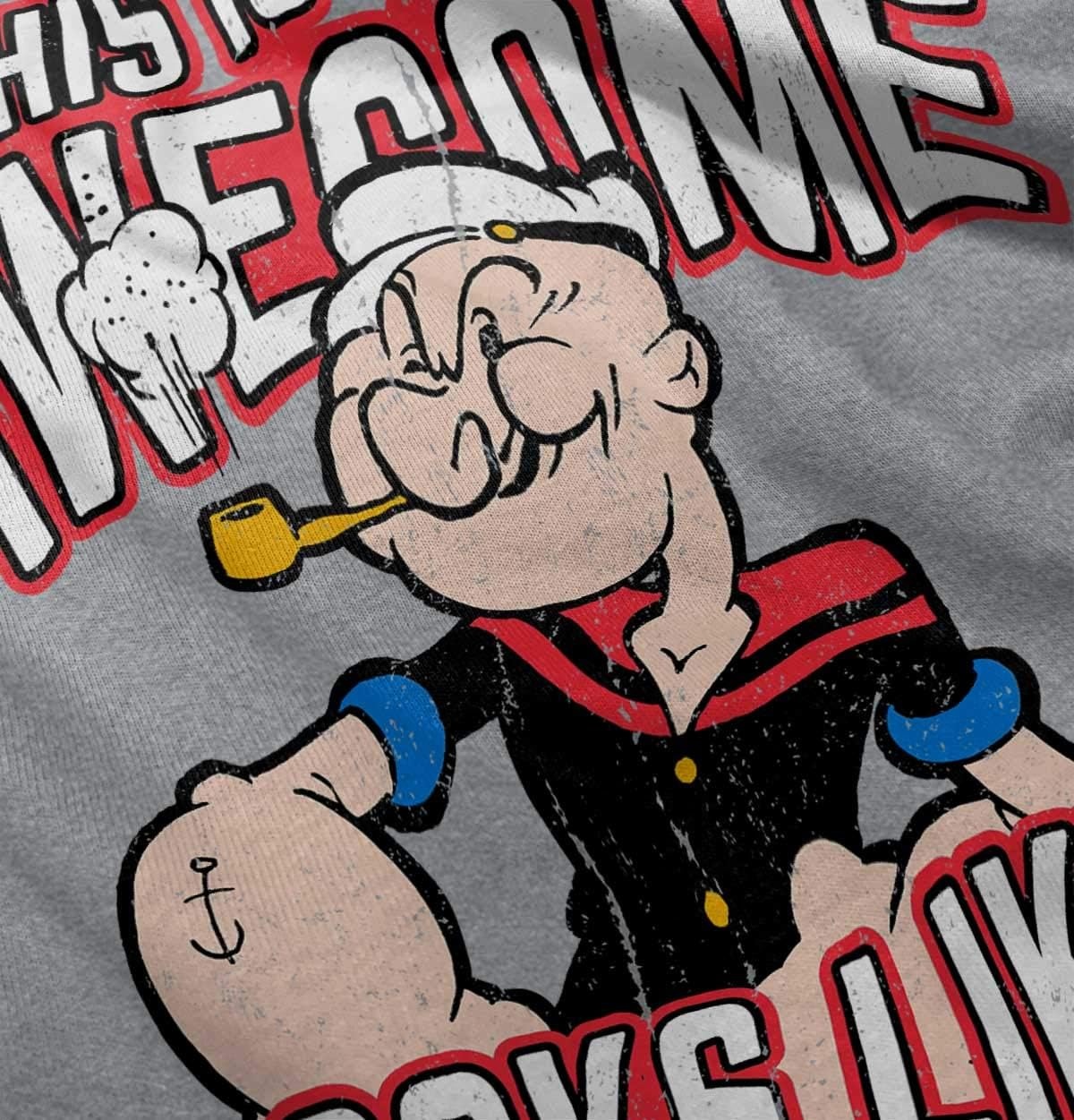 image:imagePopeye What Awesome Looks Like Cool Toddler Boy Girl T ShirtHeather