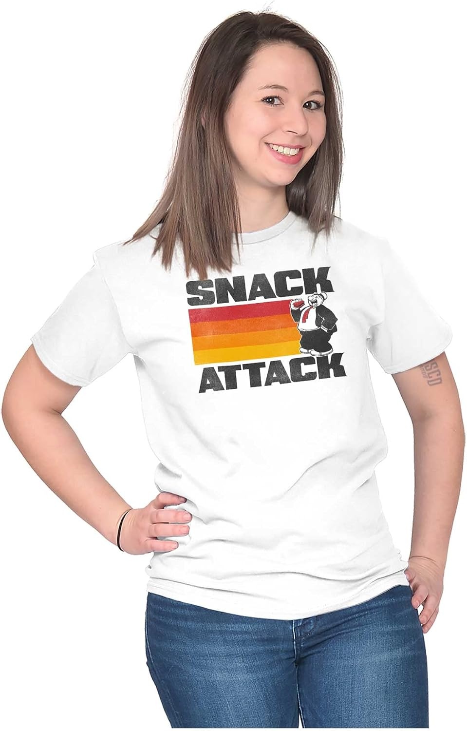 image:imagePopeye Wimpy Snack Attach Funny Retro Graphic T Shirt Men or WomenWhite