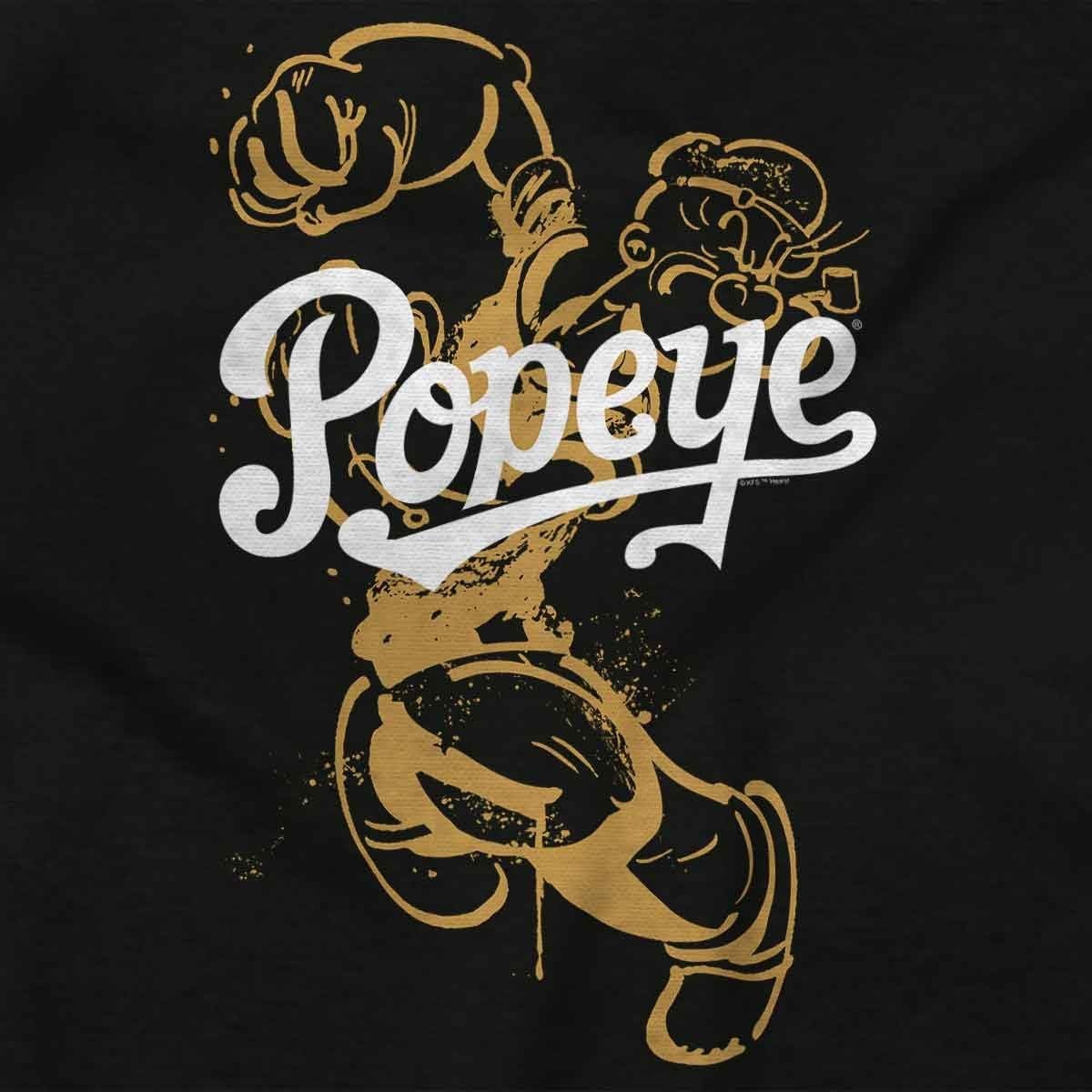 image:imageVintage Popeye The Sailor Man Cartoon Graphic T Shirt Men or WomenBlack