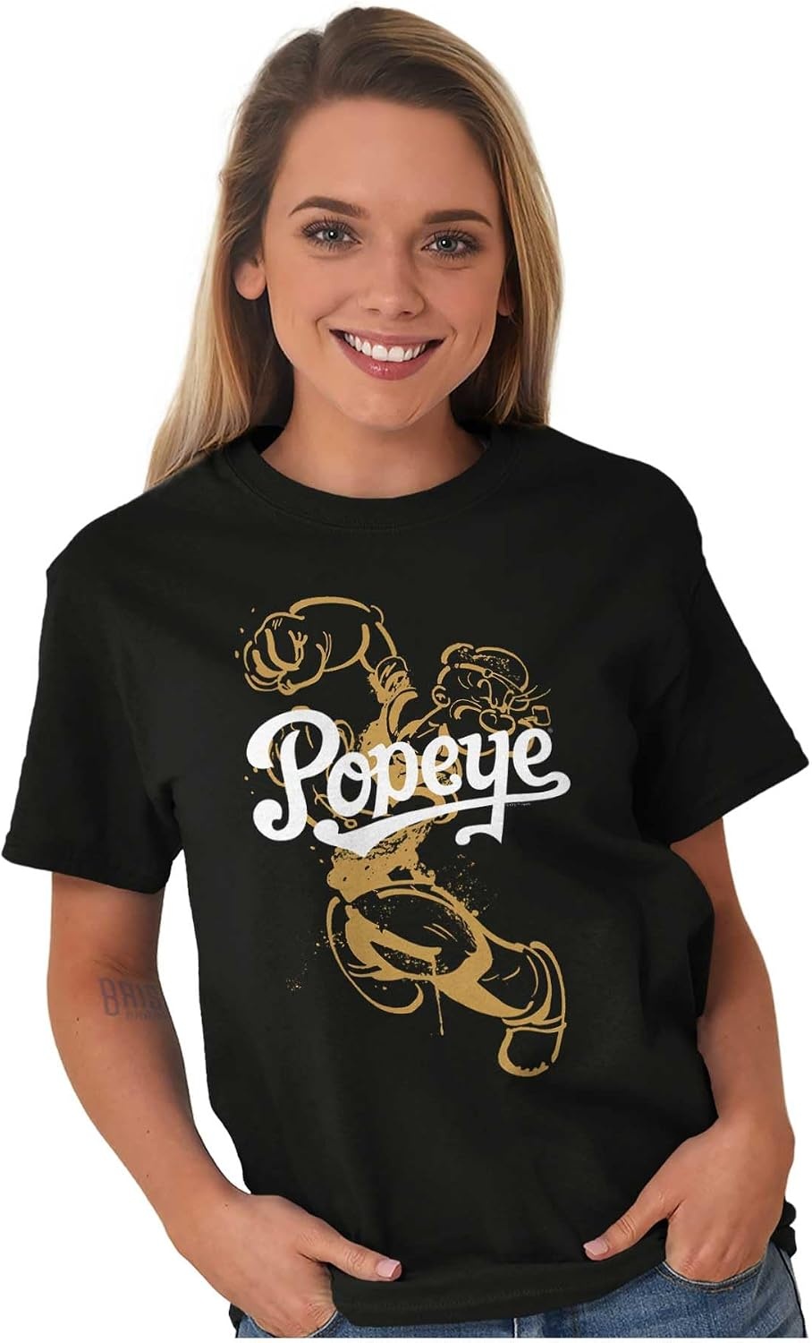 image:imageVintage Popeye The Sailor Man Cartoon Graphic T Shirt Men or WomenBlack