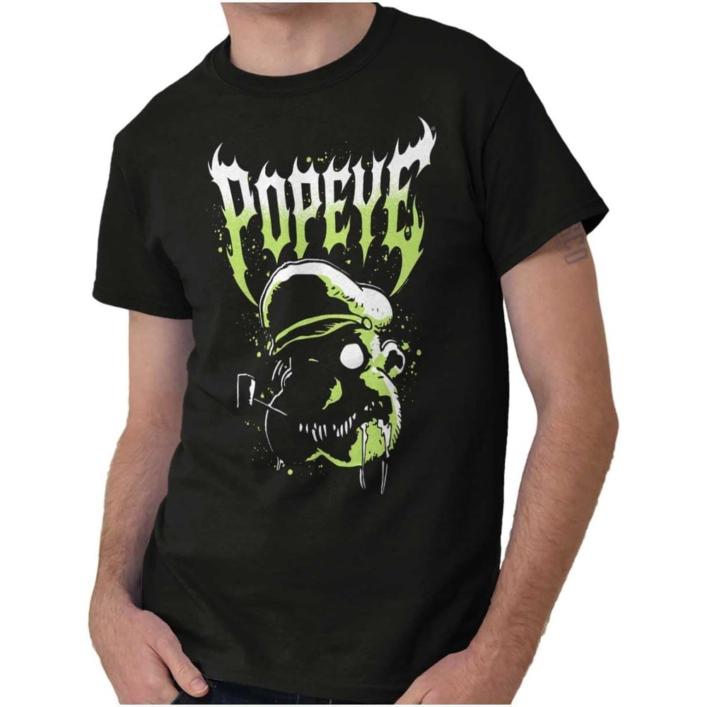 image:imageBrisco Brands Popeye Spooky Halloween Zombie Graphic T Shirt Men or WomenBlack