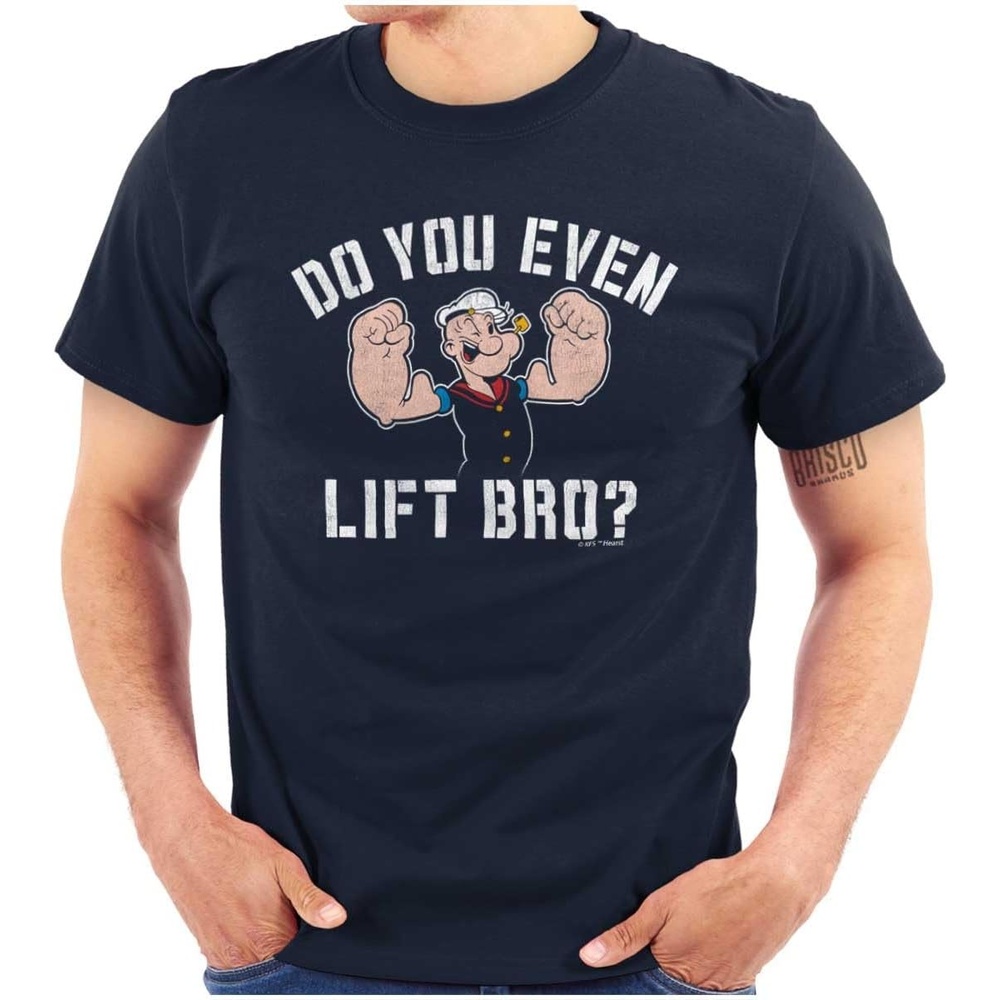 image:imageDo You Even Lift Bro Popeye Sailor Graphic T Shirt Men or WomenNavy