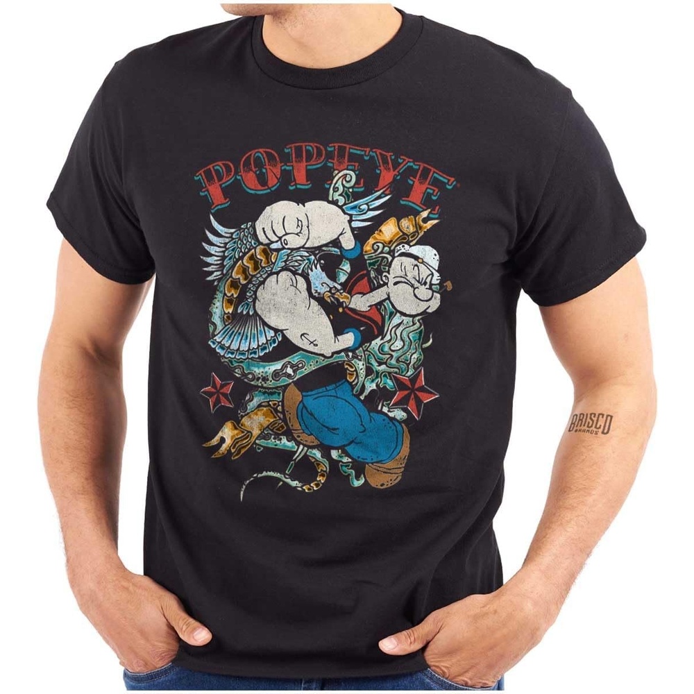 image:imagePopeye American Traditional Tattoo Graphic T Shirt Men or WomenBlack