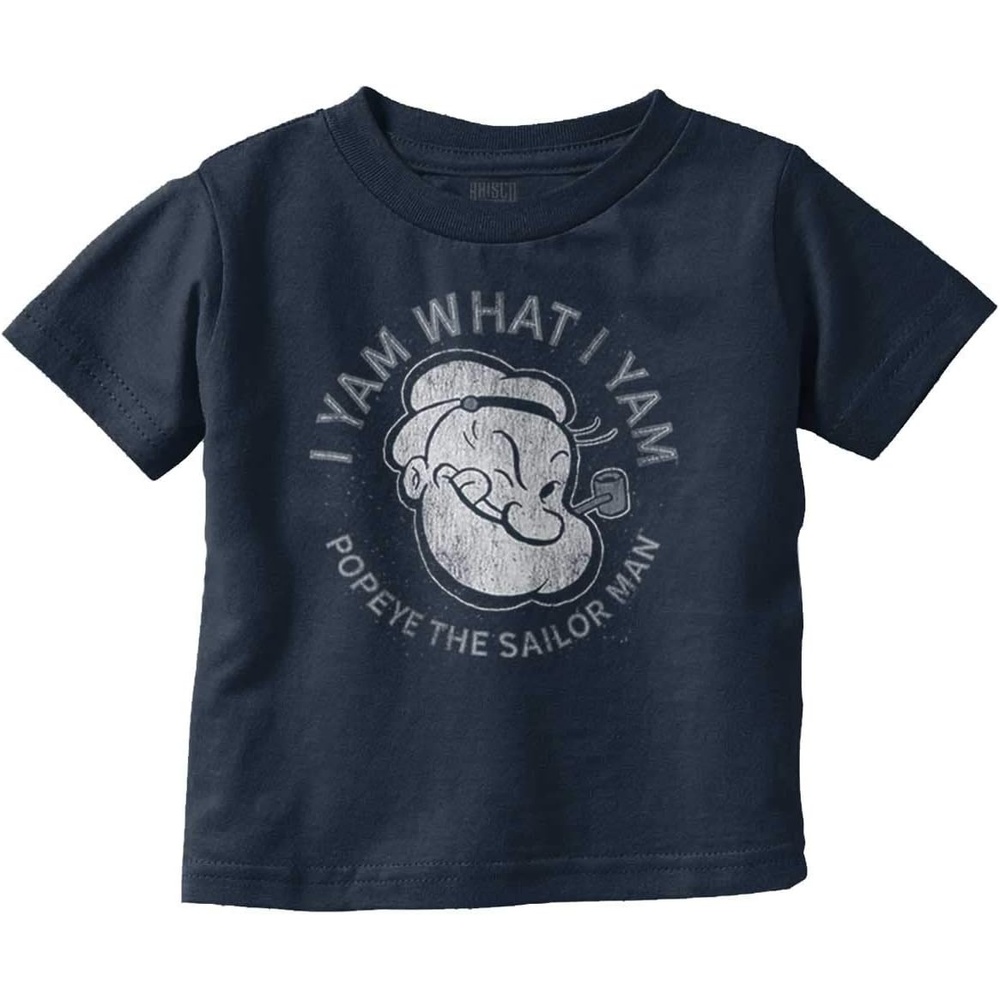 image:imagePopeye Sailor Man Quote What I Yam Toddler Boy Girl T ShirtNavy
