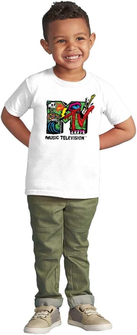 image:imageRetro MTV Punk Slime Monster Logo Toddler Boy Girl T ShirtWhite