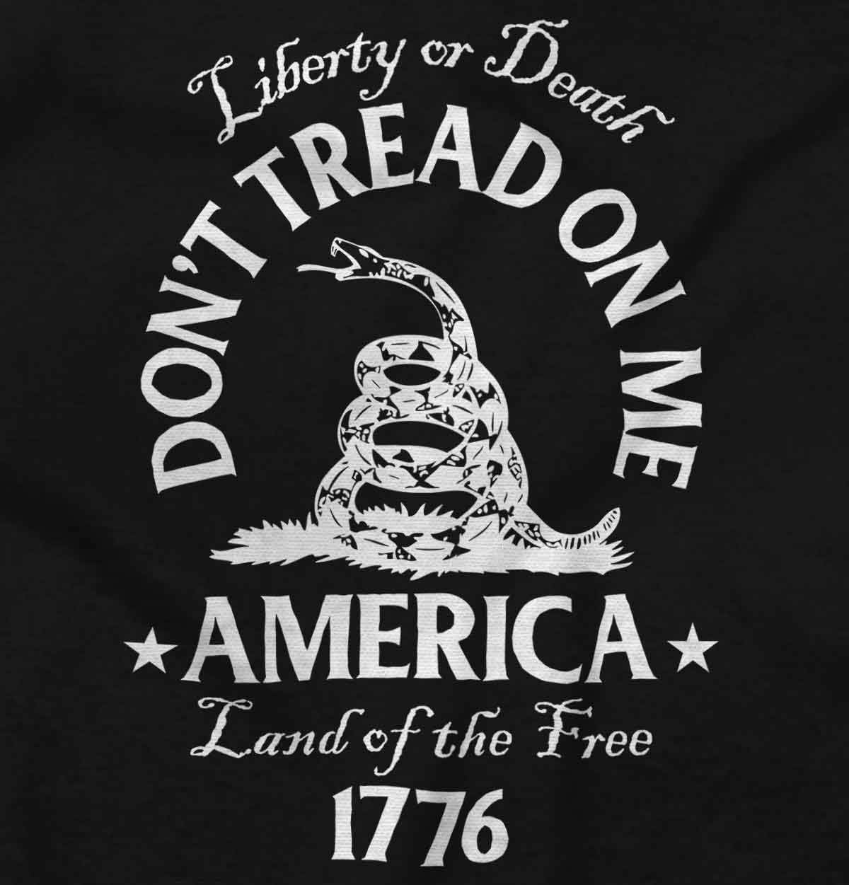 image:imageBrisco Brands Patriotic American Land of the Free Snake Hoodie Sweatshirt Women MenBlack