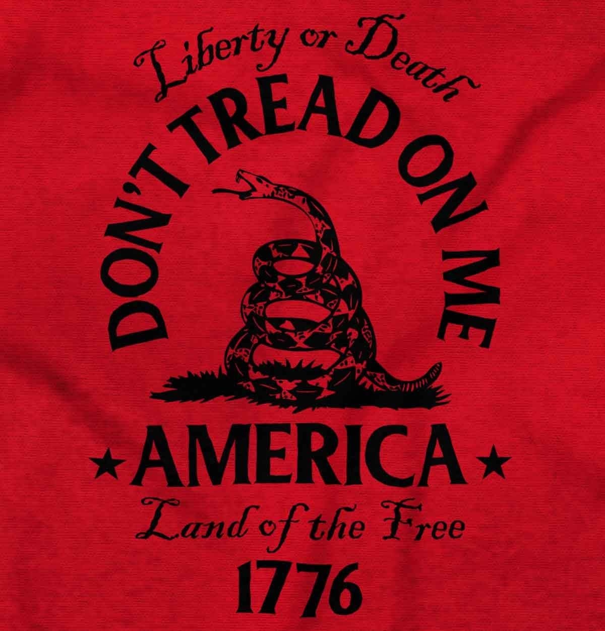 image:imageBrisco Brands Patriotic American Land of the Free Snake Hoodie Sweatshirt Women MenRed