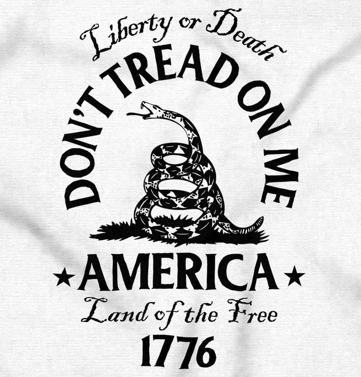 image:imageBrisco Brands Patriotic American Land of the Free Snake Hoodie Sweatshirt Women MenWhite
