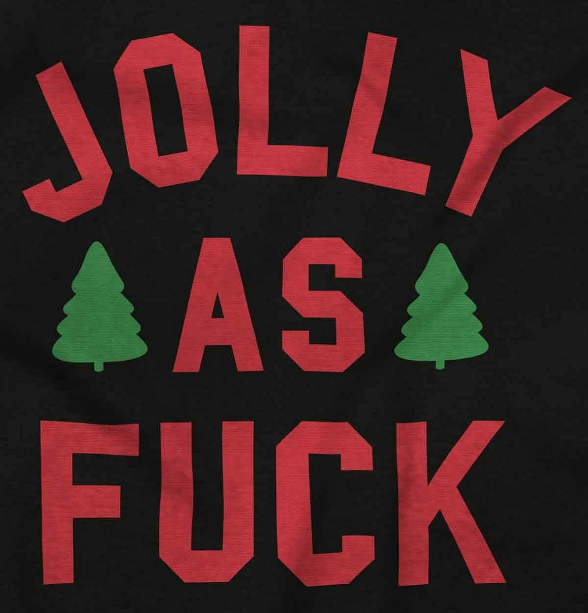 image:imageBrisco Brands Christmas Party Jolly AF Funny Sweatshirt for Men or WomenBlack